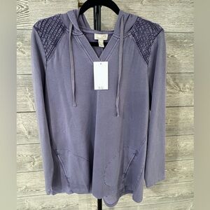 NWT 🎉 LOGO Life by Lori Goldstein French Terry Pullover Hoodie